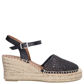 Billi Bi A8611 Espadrilles, Black Nappa 